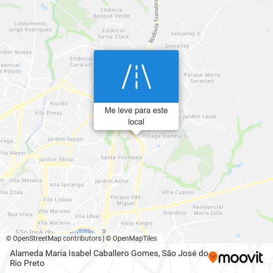 Alameda Maria Isabel Caballero Gomes mapa
