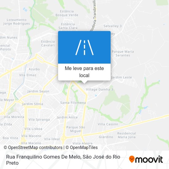 Rua Franquilino Gomes De Melo mapa