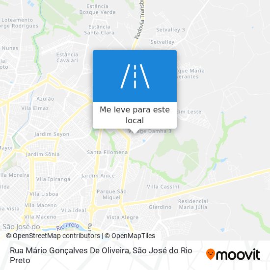 Rua Mário Gonçalves De Oliveira mapa