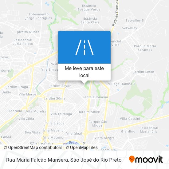 Rua Maria Falcão Mansera mapa