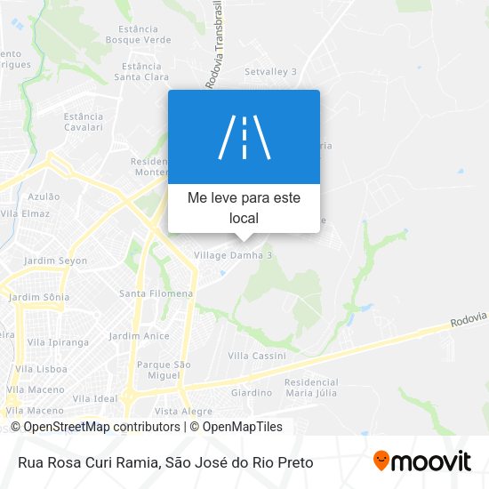 Rua Rosa Curi Ramia mapa