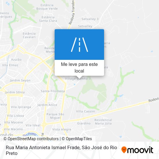 Rua Maria Antonieta Ismael Frade mapa