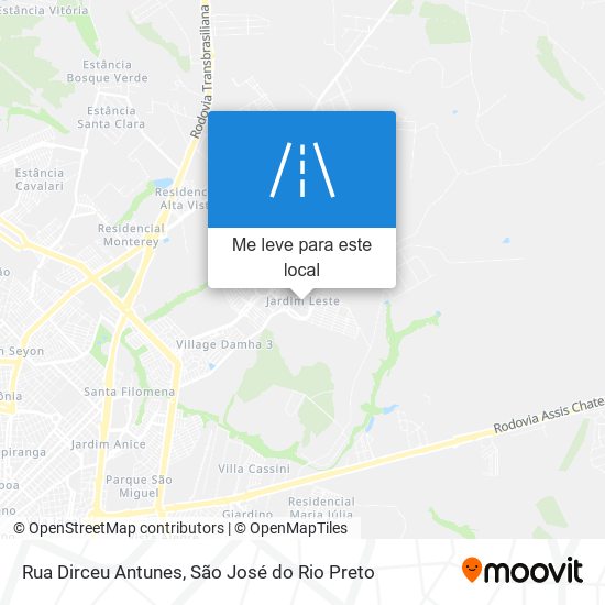 Rua Dirceu Antunes mapa