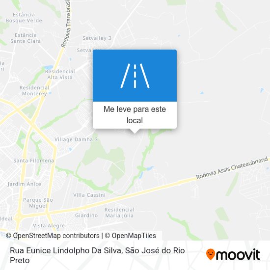Rua Eunice Lindolpho Da Silva mapa