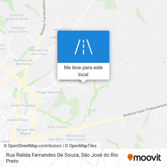 Rua Railda Fernandes De Souza mapa