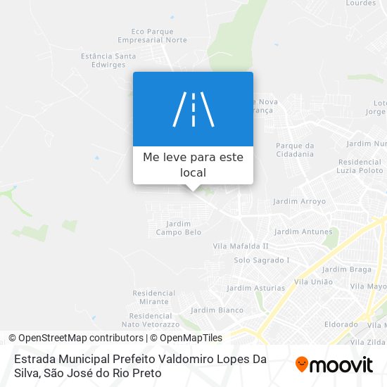 Estrada Municipal Prefeito Valdomiro Lopes Da Silva mapa