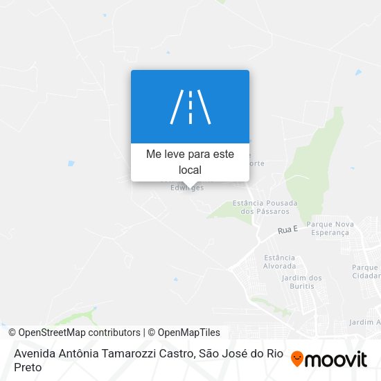 Avenida Antônia Tamarozzi Castro mapa