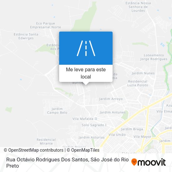Rua Octávio Rodrigues Dos Santos mapa