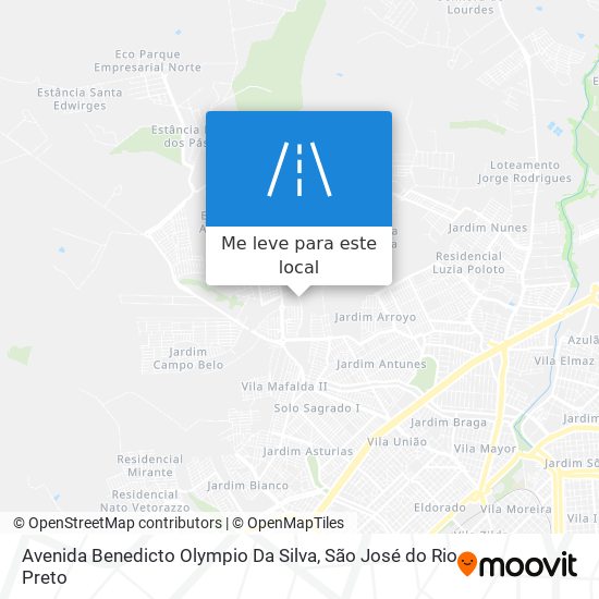 Avenida Benedicto Olympio Da Silva mapa