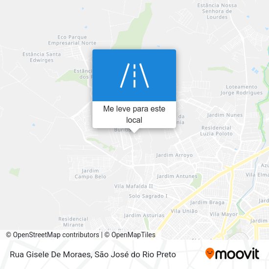 Rua Gisele De Moraes mapa