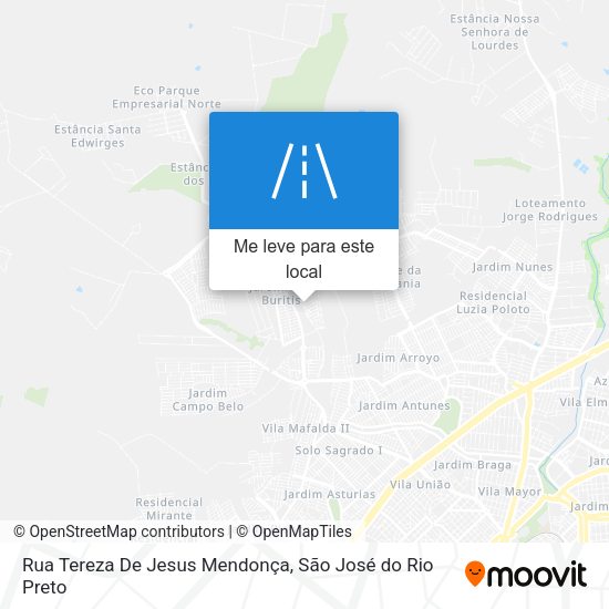 Rua Tereza De Jesus Mendonça mapa