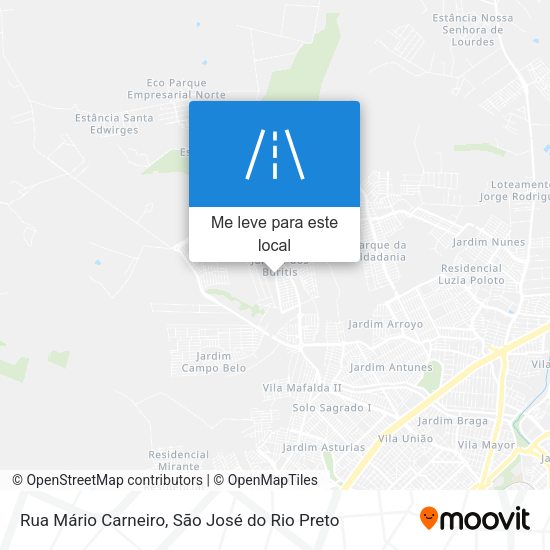 Rua Mário Carneiro mapa