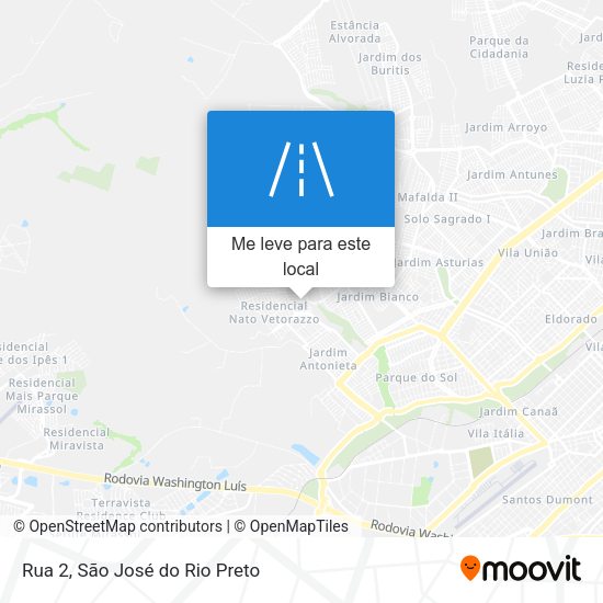 Rua 2 mapa