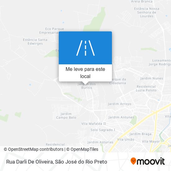 Rua Darli De Oliveira mapa