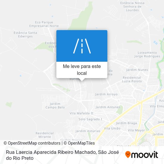 Rua Laercia Aparecida Ribeiro Machado mapa