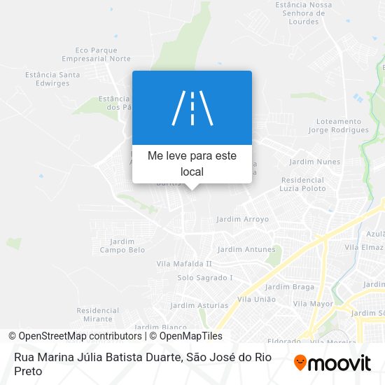 Rua Marina Júlia Batista Duarte mapa