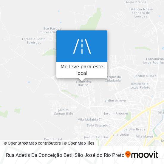 Rua Adetis Da Conceição Beti mapa
