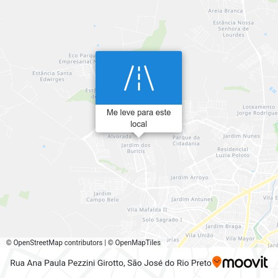 Rua Ana Paula Pezzini Girotto mapa