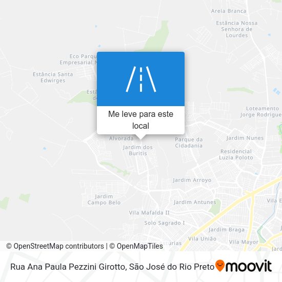 Rua Ana Paula Pezzini Girotto mapa