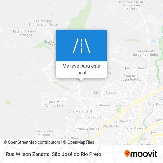 Rua Wilson Zanatta mapa