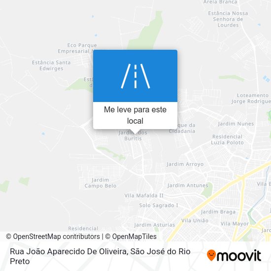Rua João Aparecido De Oliveira mapa