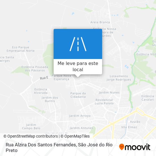 Rua Alzira Dos Santos Fernandes mapa