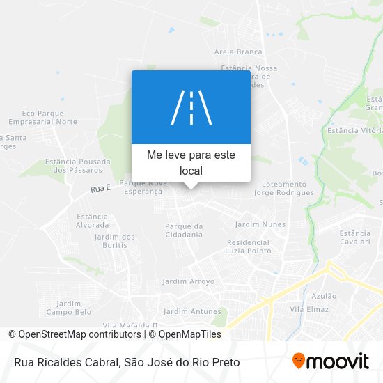 Rua Ricaldes Cabral mapa