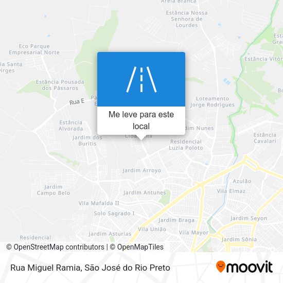 Rua Miguel Ramia mapa
