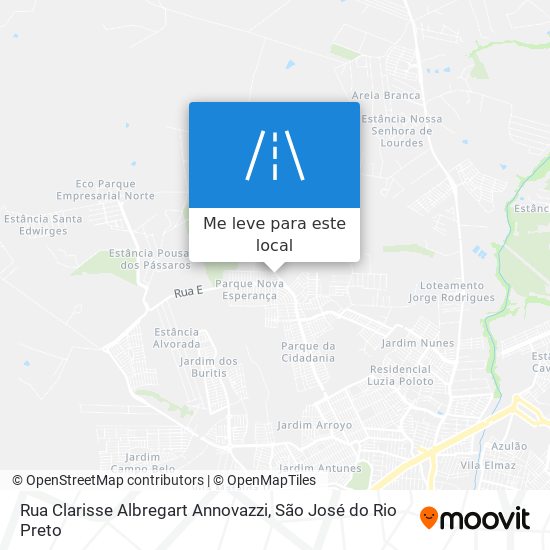 Rua Clarisse Albregart Annovazzi mapa