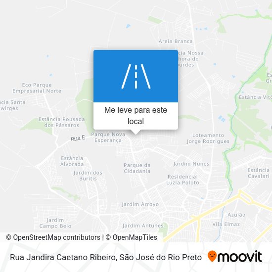 Rua Jandira Caetano Ribeiro mapa