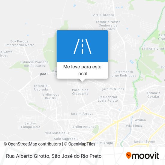 Rua Alberto Girotto mapa