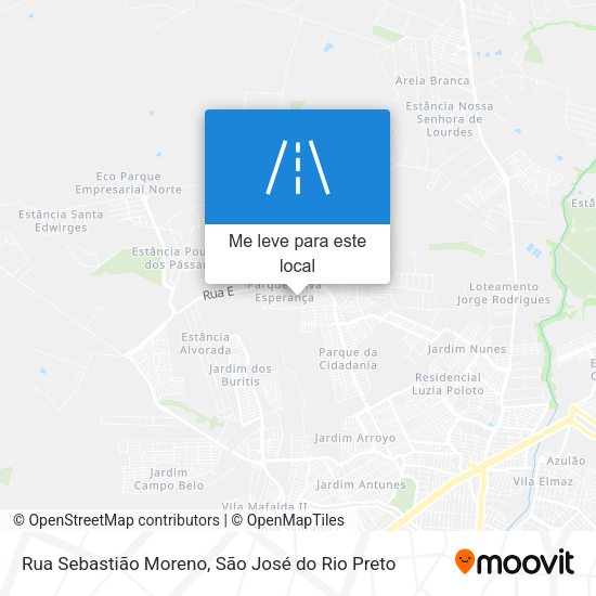 Rua Sebastião Moreno mapa