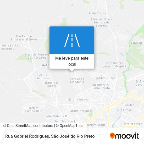 Rua Gabriel Rodrigues mapa