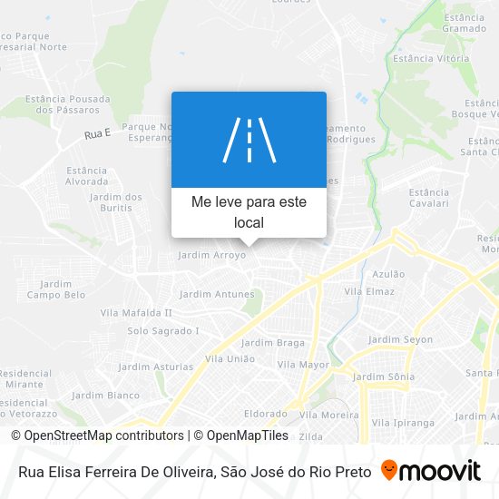 Rua Elisa Ferreira De Oliveira mapa