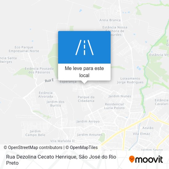 Rua Dezolina Cecato Henrique mapa