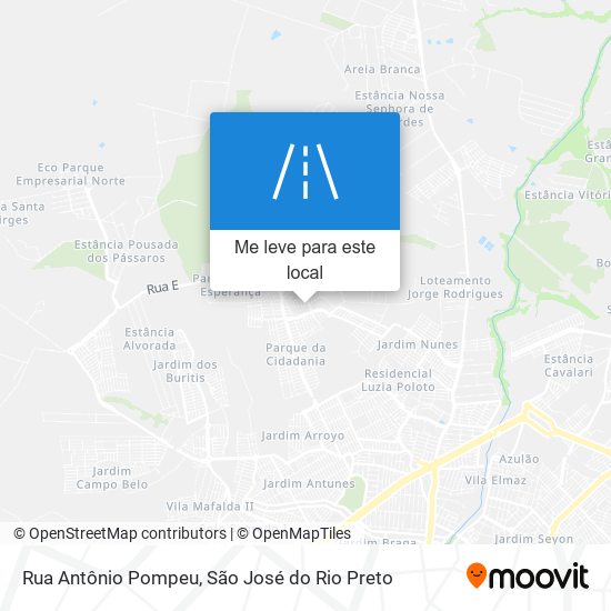 Rua Antônio Pompeu mapa