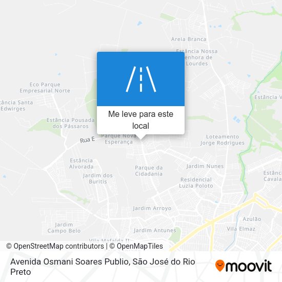 Avenida Osmani Soares Publio mapa