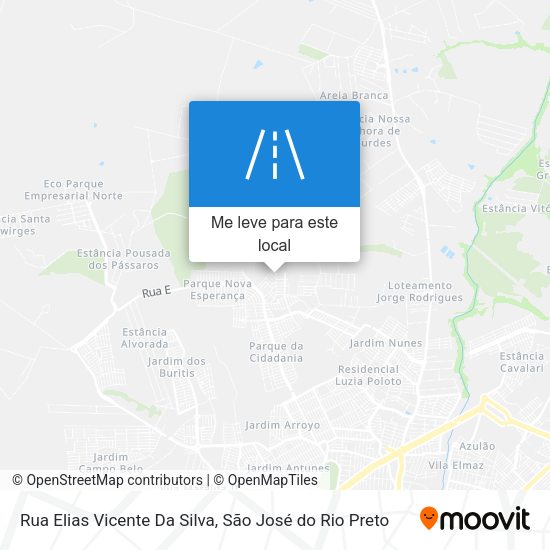 Rua Elias Vicente Da Silva mapa