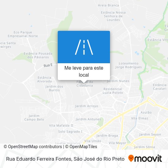 Rua Eduardo Ferreira Fontes mapa