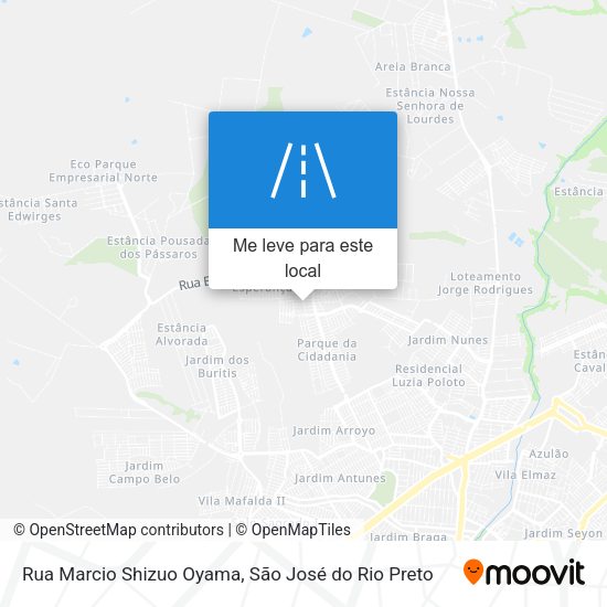 Rua Marcio Shizuo Oyama mapa