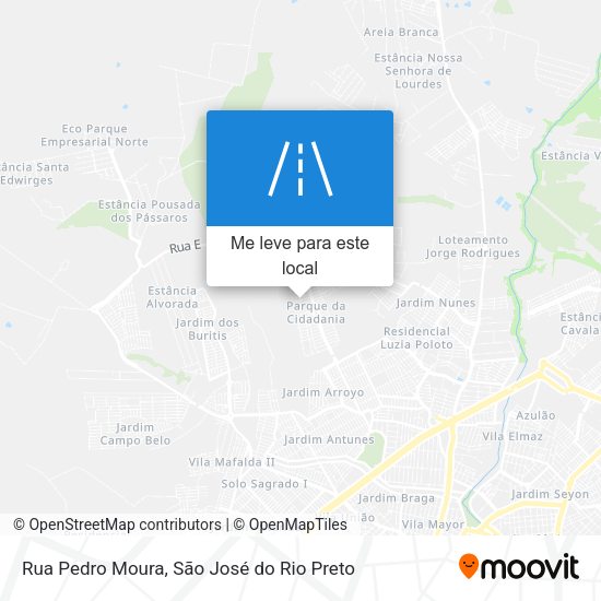 Rua Pedro Moura mapa