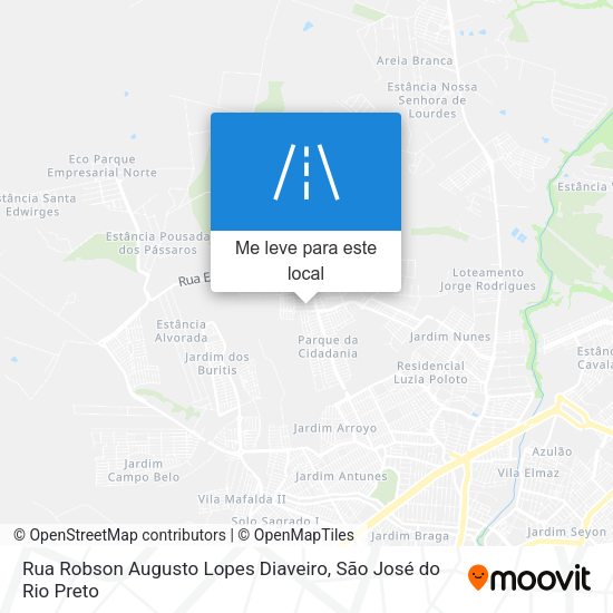 Rua Robson Augusto Lopes Diaveiro mapa