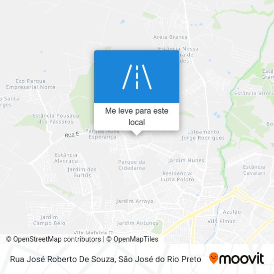 Rua José Roberto De Souza mapa