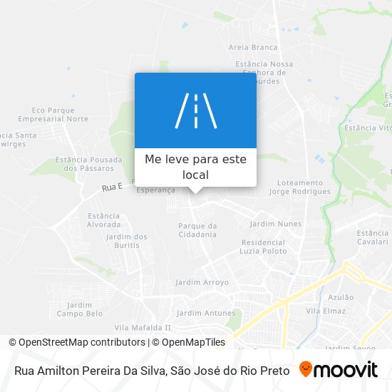 Rua Amilton Pereira Da Silva mapa