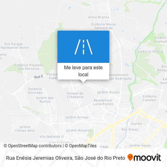 Rua Enésia Jeremias Oliveira mapa