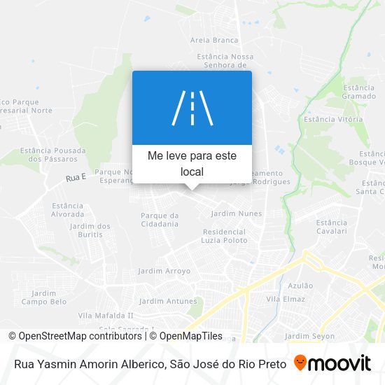 Rua Yasmin Amorin Alberico mapa