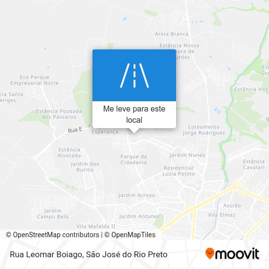 Rua Leomar Boiago mapa