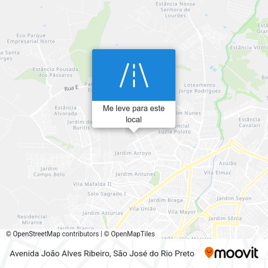 Avenida João Alves Ribeiro mapa