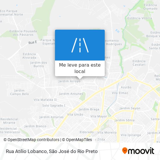 Rua Atílio Lobanco mapa