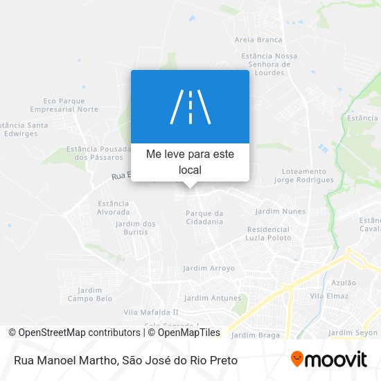 Rua Manoel Martho mapa